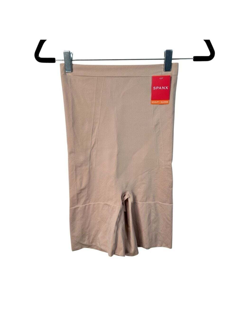 High Waisted Mid Thigh Shorts L Soft Nude NWT Seamless Smoothing Everydaycore